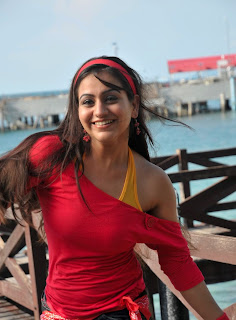 Aksha in Red Dress Photo