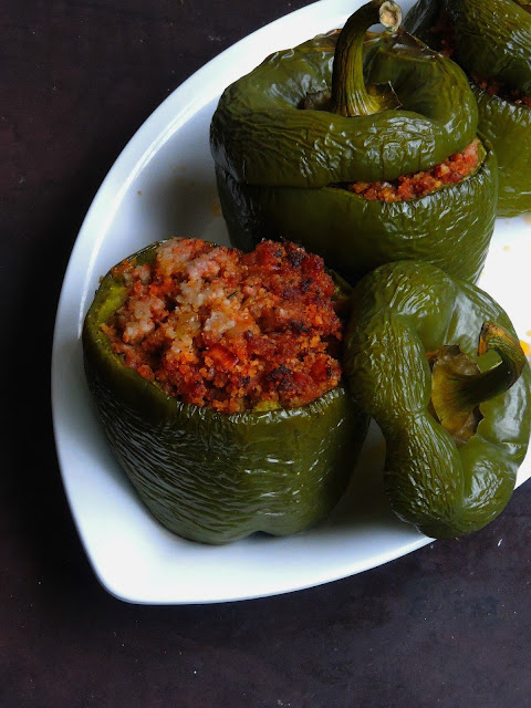 Bellpepper with Minced meat stuffing