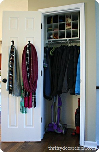 organized coat closet