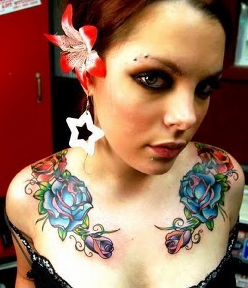 Tattoos for Women-chest tattoo