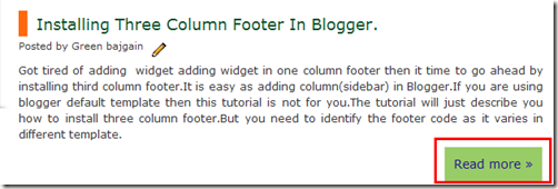 Blogger  Auto Readmore