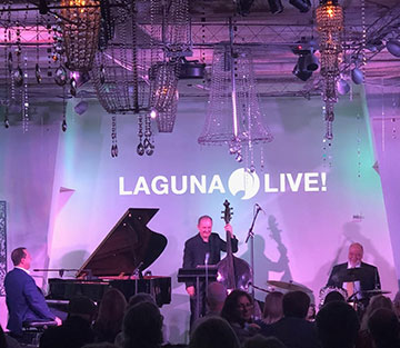 Peter Erskine (on drums) and jazz Trio at Laguna Beach Live (Source: Palmia Observatory)