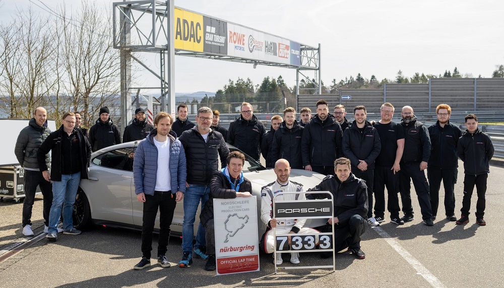 New Nurburgring record for the Porsche Taycan