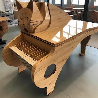 Pianos con forma de gato