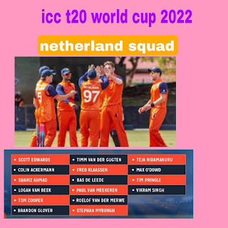 Icc t20 world cup 2022 netherland squad