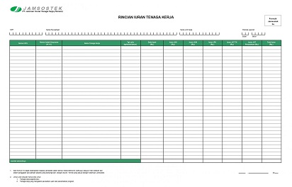 Cara Mengisi Formulir BPJS Ketenagakerjaan Excel 1a, 1b, 2 ...