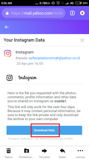 Cara Membackup Data | Foto Video Story DM Komentar Akun Instagram