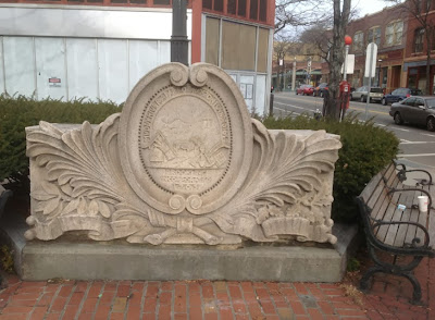 Architectural element from old courthouse