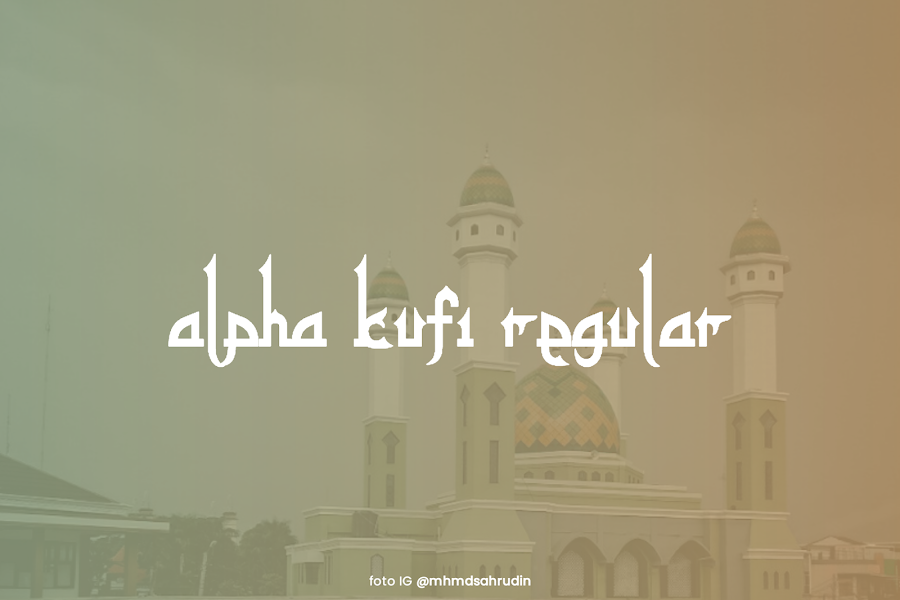 Font Alpha Kufi