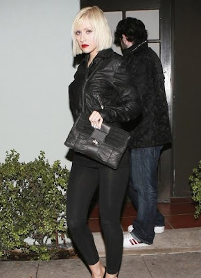 Christina Aguilera Seen On The Street With Black Multipurpose Apparel