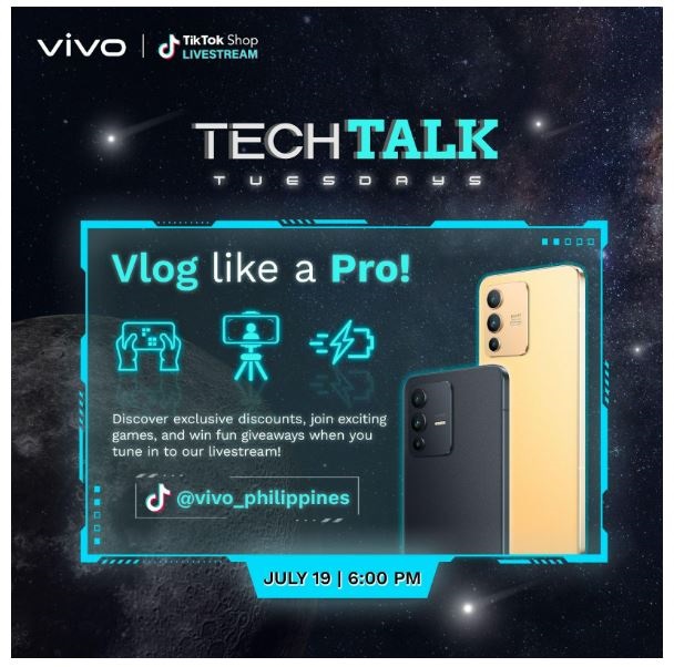 Watch vivo's TechTalk Tuesdays on TikTok and Win Giveaways!