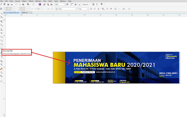 Download Banner Penerimaan Siswa Baru CorelDraw X7