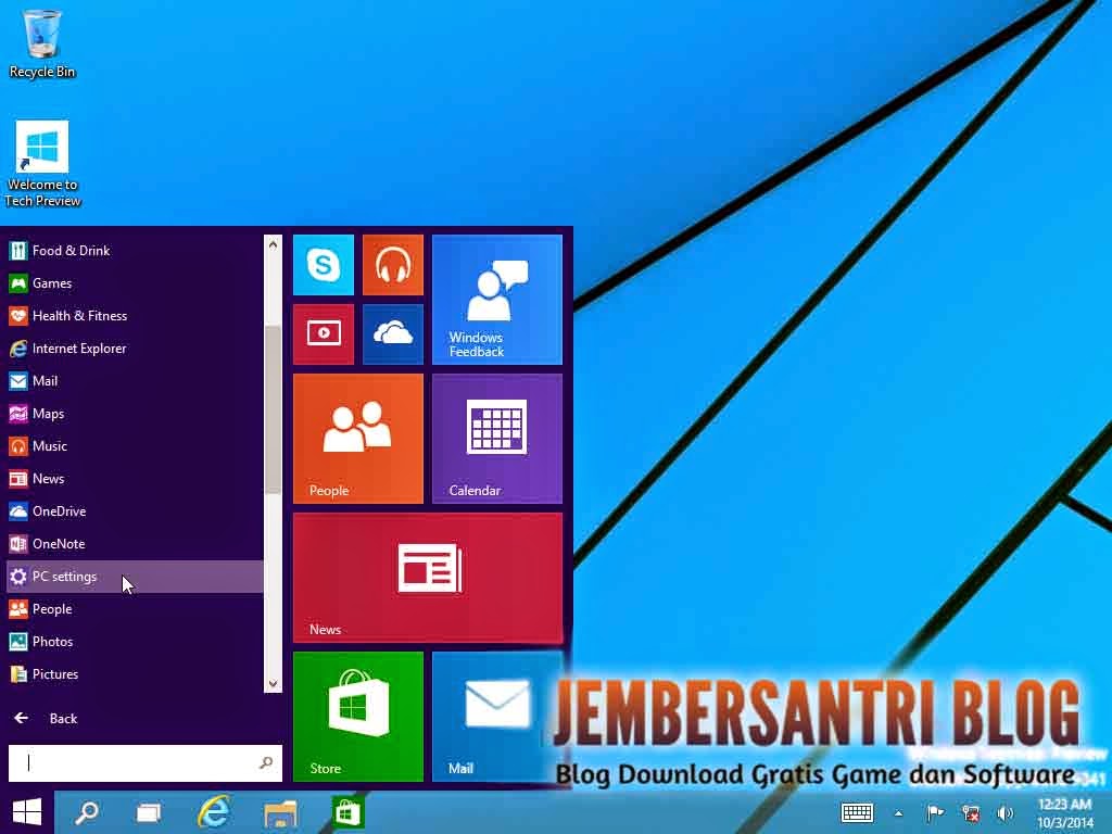 Cara Aktivasi Windows 10 Technical Preview