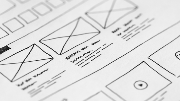 creating website wireframe