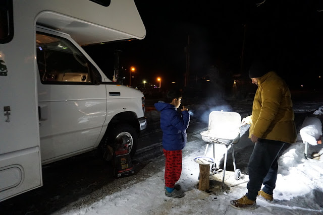 Viajando de motorhome no inverno e na neve