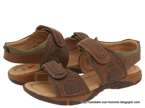 Sandale cuir homme:cuir-676682
