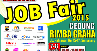 Semarang Job Fair 2015 di Gedung Rimba Graha Tanggal 7 - 8 