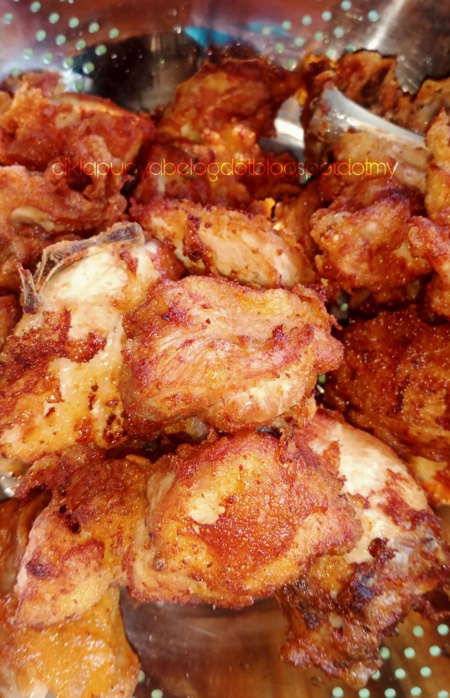 Ayam goreng tepung paling senang cara cikla.