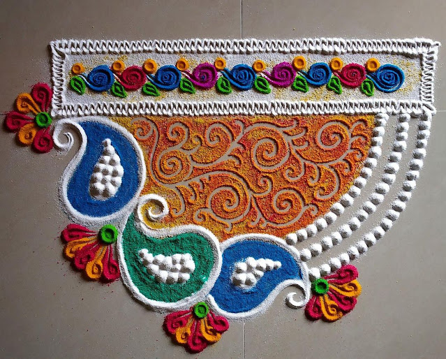 Dussehra Rangoli Simple And Easy