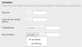 Google Analytics Segmentierung verhalten