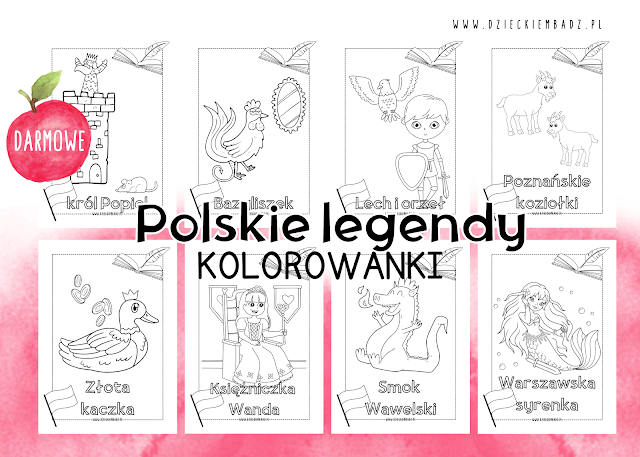 polskie legendy kolorowanki