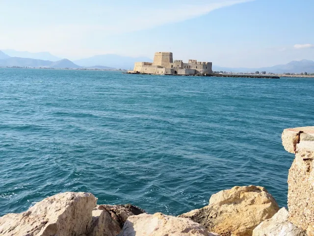 Bourtzi Fortress in Nafplion Greece