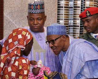 Rescued Chibok girl, Amina meets President Buhari