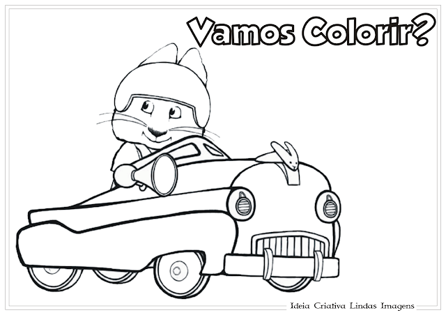 Max e Ruby desenho para colorir 