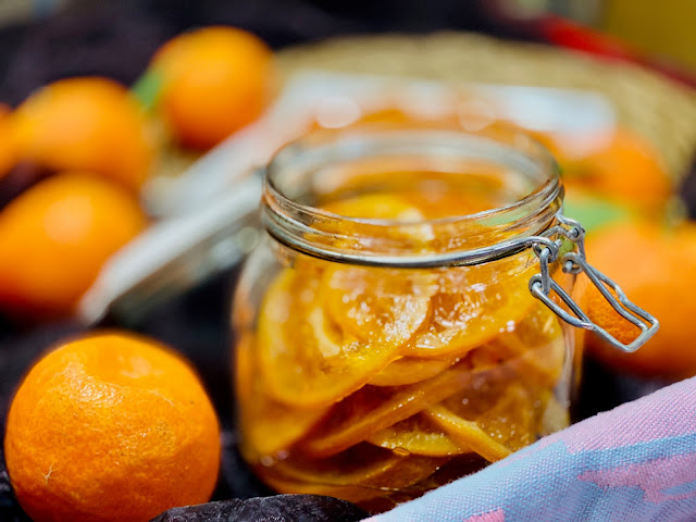 Naranjas confitadas