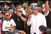Bupati Sukabumi Dan Gubernur Jawabarat Bermain Layangan Awali Pesta Permainan Rakyat Dan Olahraga Tradisional