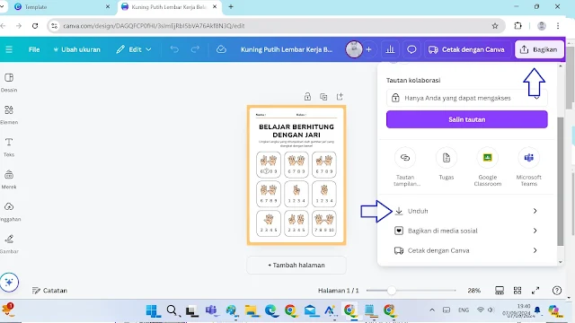 File LKPD Pada Canva Gratis Jenjang SD, SMP dan SMA