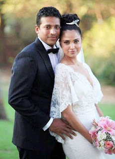 Lara Dutta - foto pernikahan Mahesh Bhupathi