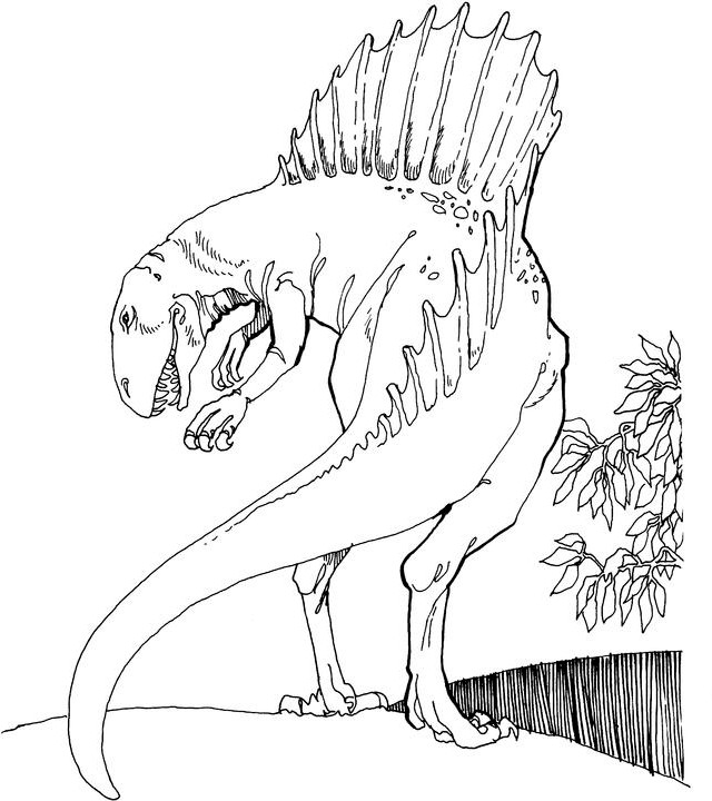 Gambar Mewarnai Dinosaurus