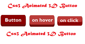 animated 3d css3 button