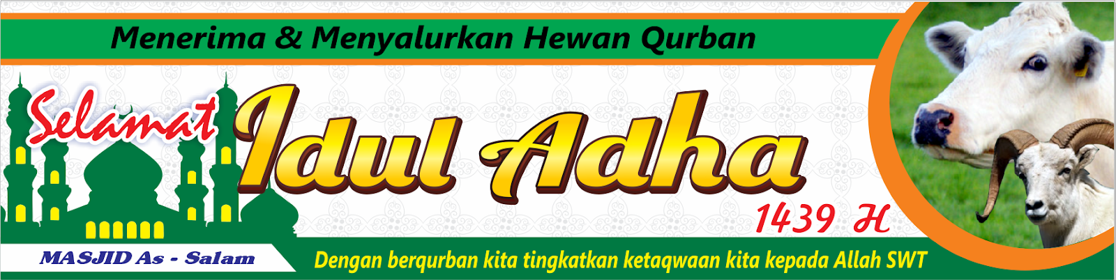  Contoh  Desain  Spanduk  Idul Adha Format CDR  