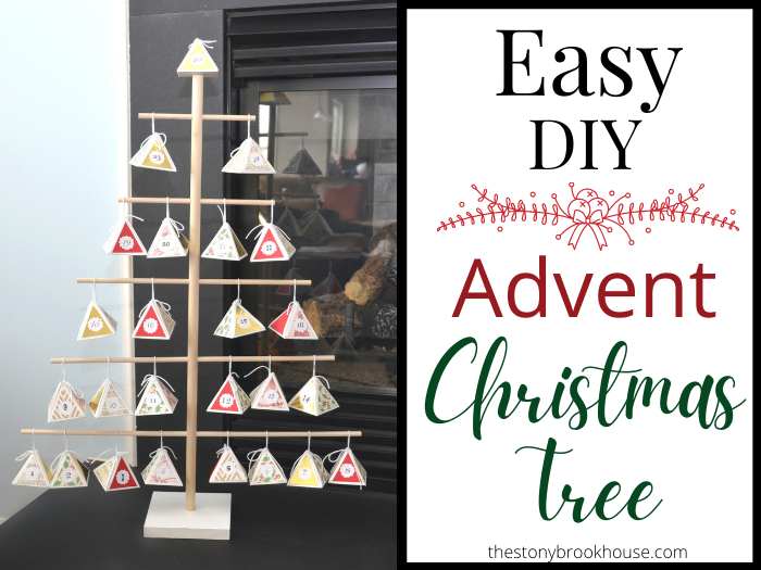 Easy DIY Advent Christmas Tree