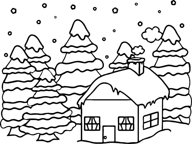 Home coloring pages, free coloring pages for preschoolers