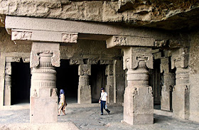 ellora pillar carvings