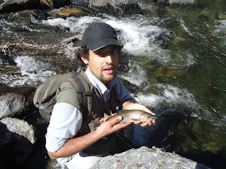 Pescador cordoba argentina trucha arcoiris fly fisherman