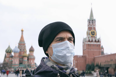 Surto de doença, pandemia de coronavírus covid-19, poluição do ar em Moscou, Rússia