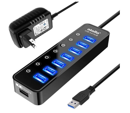 Atolla 7-Port USB Data Hub 3.0 Splitter