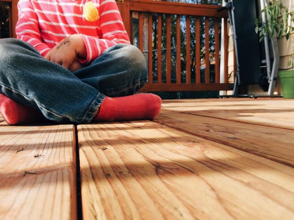 Wood deck