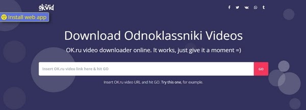 OKvid Download Odnoklassniki Videos