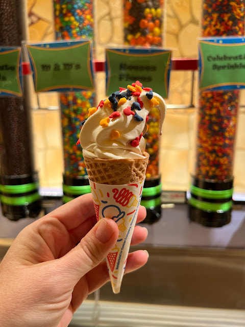 Ice cream cone at Goofy's Kitchen