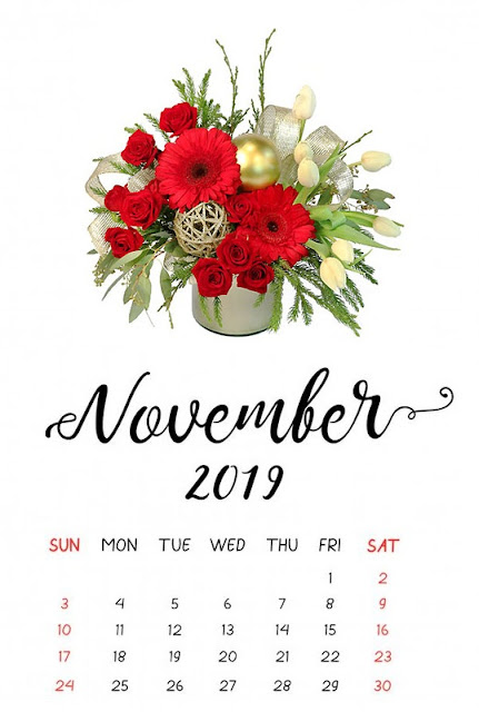  Cute November Calendar 2019 