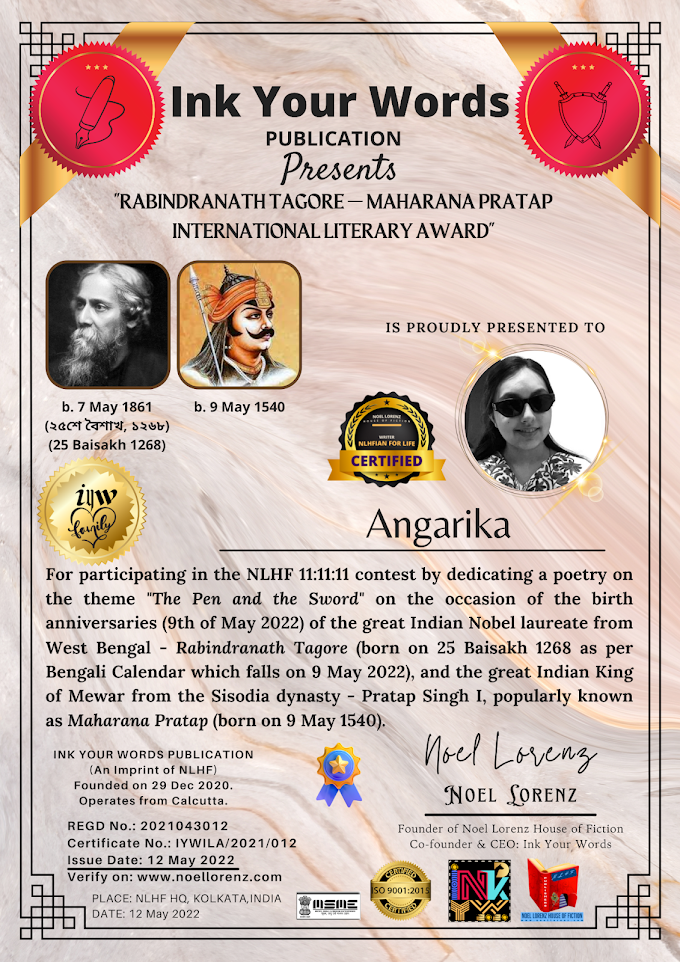 Rabindranath Tagore - Maharana Pratap International Literary Award - Angarika