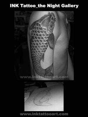 Japanese Sleeve Tattoo Design Koi fish are an ever wellliked theme for
