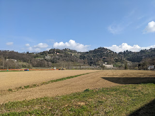 Plowed fields in Valle d'Astino.