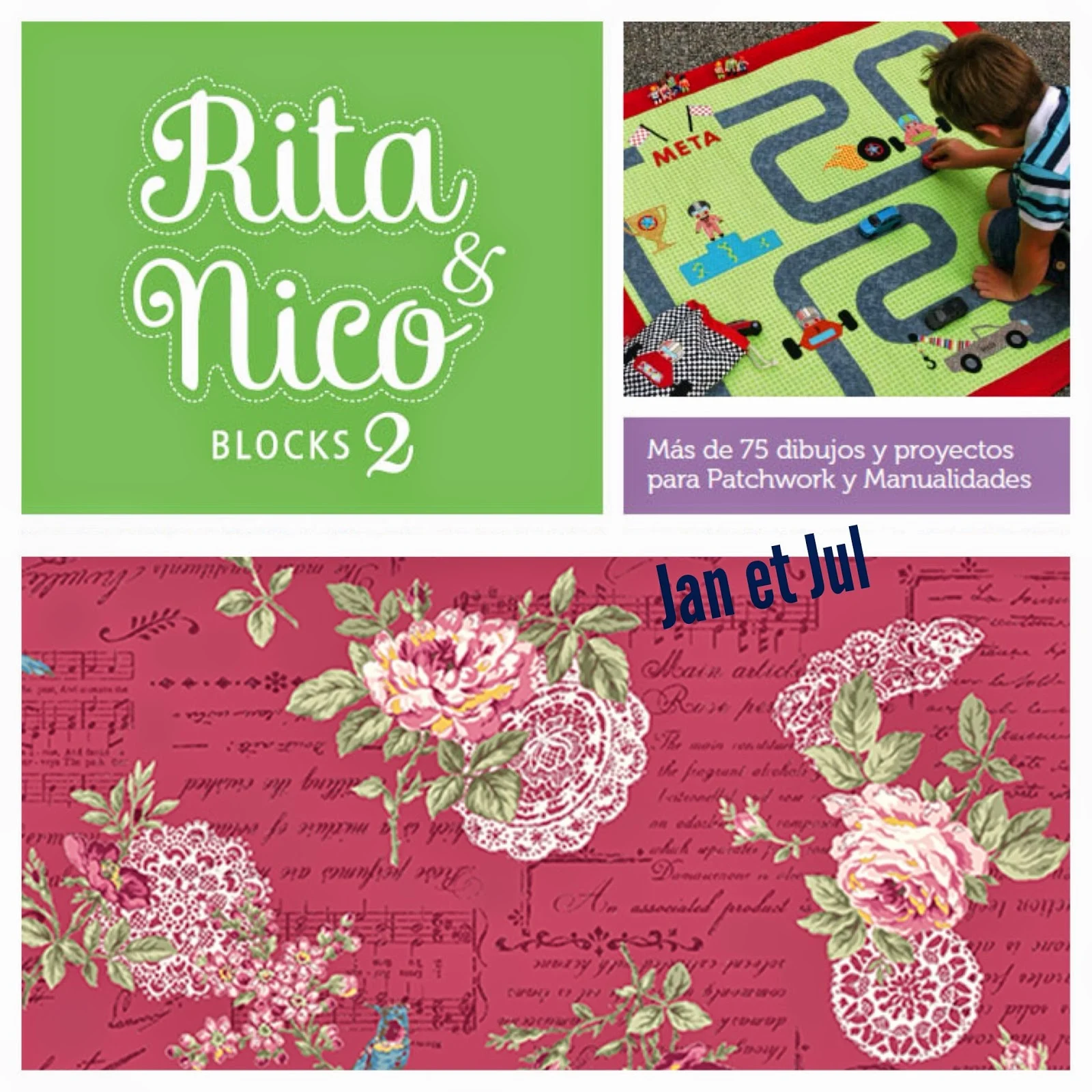 Rita & Nico 2, libro de aplicaciones de Patchwork