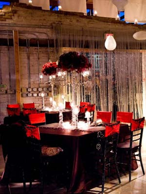 Red And White Wedding Decor